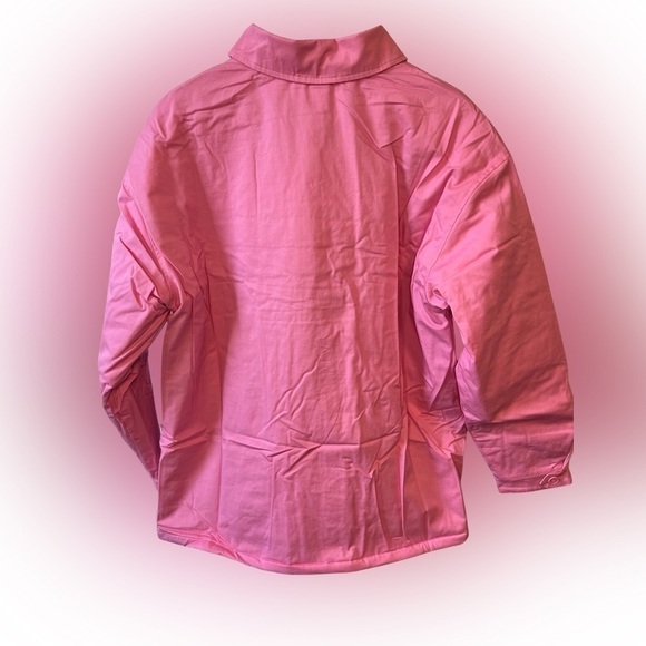 𝅺nwt BP Women’s Quilted Lined Shirt Jacket Pink Yarrow Sz Large, Button Down - Picture 6 of 11